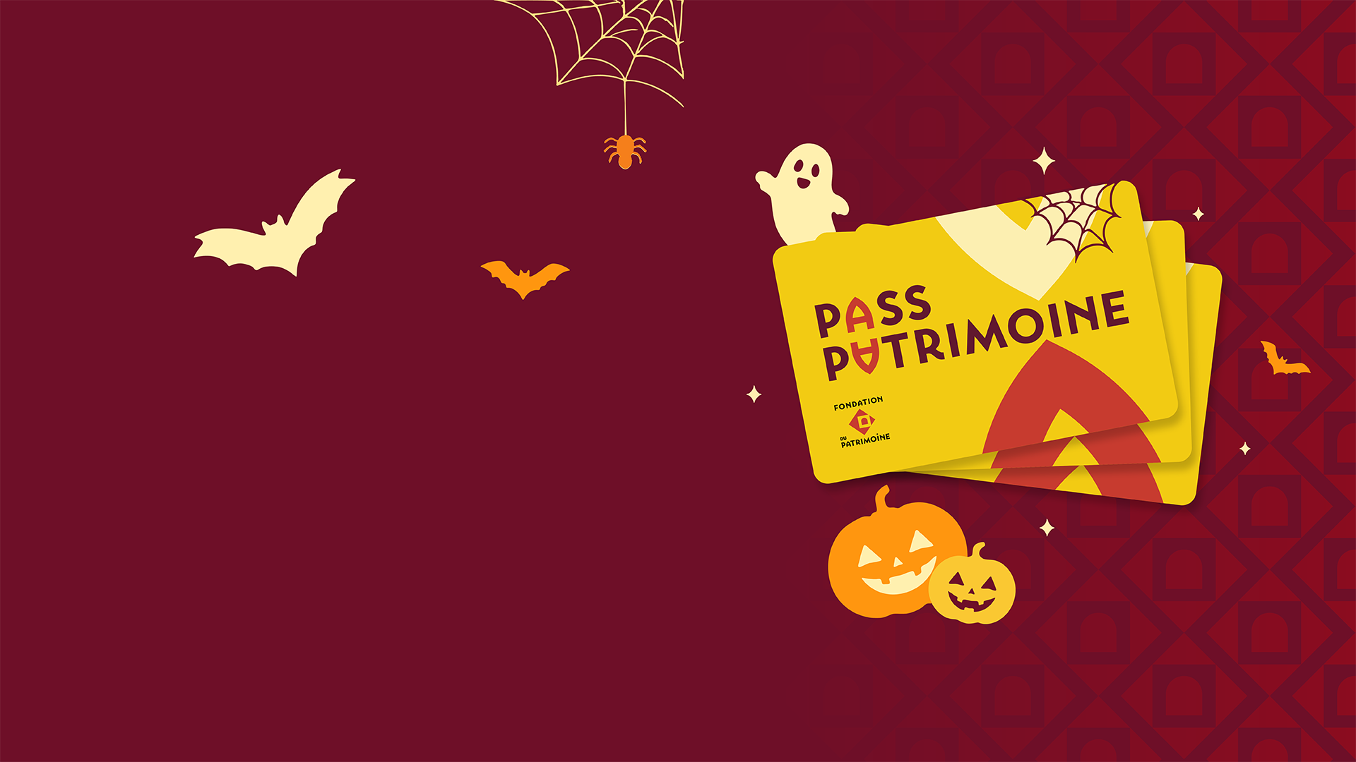 Bannière Pass Patrimoine spéciale Halloween