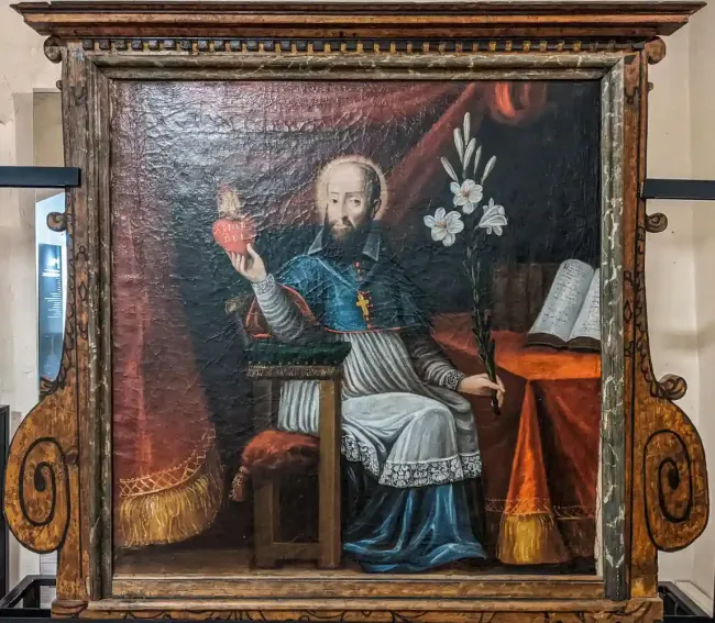 Tableau de Saint-François de Sales - collection Abbaye d'Abondance © Pôle Culturel d'Abondance
