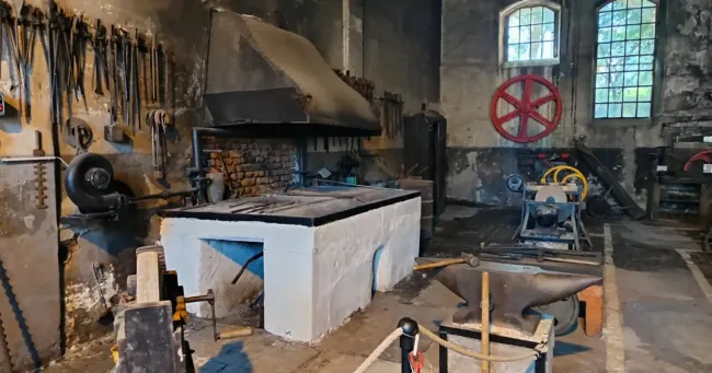 Forge de 1903 au musée des Mines de Lorraine, site d’Aumetz  © Maël Maquet