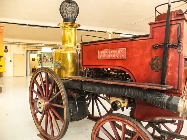 Pompe à vapeur au Musée des Sapeur-pompiers d'Alsace © François Maurer