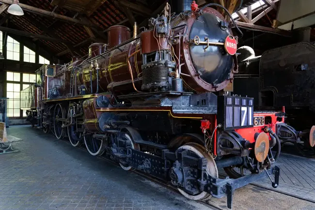 Locomotives à vapeur au musée vivant du chemin de fer, AJECTA © J. Rauzier