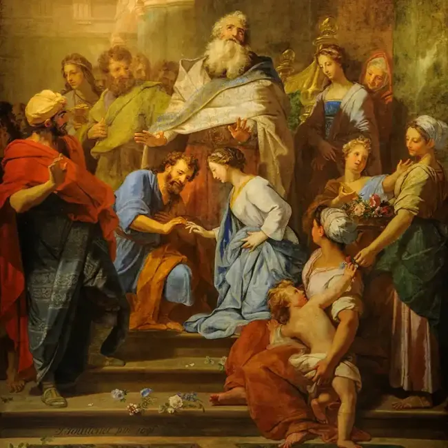Mariage de la Vierge de Jean Jouvenet au Musée des Beaux-Arts et de la Dentelle d'Alençon © David Commenchal