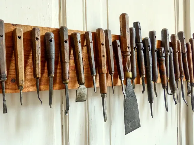 Outils de menuisier au Musée Alice Taverne © Musée Alice Taverne