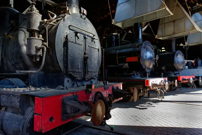 Locomotives au musée vivant du chemin de fer © J. Rauzier