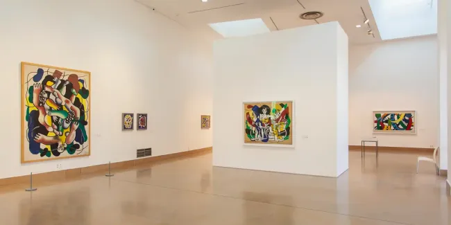Vue de l'intérieur du musée national Fernand Léger © Musées nationaux du XXe siècle des Alpes-Maritimes / Gilles Erhentrant