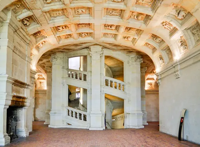 Escalier à double révolution du Château de Chambord © Zairon - CC BY-SA 4.0