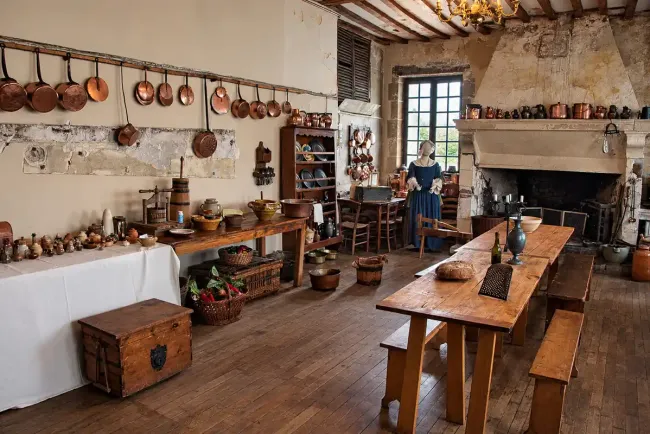 Cuisine du château de Meung-sur-Loire © Olivier Delmarre