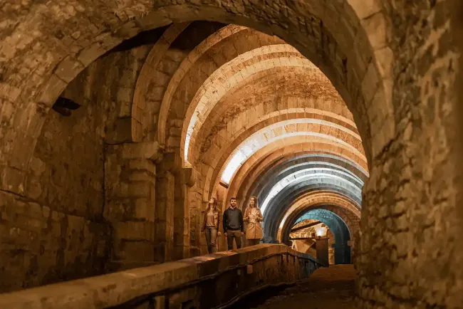 La galerie souterraine de la Grande Saline de Salins-les-Bains © Mizenboîte