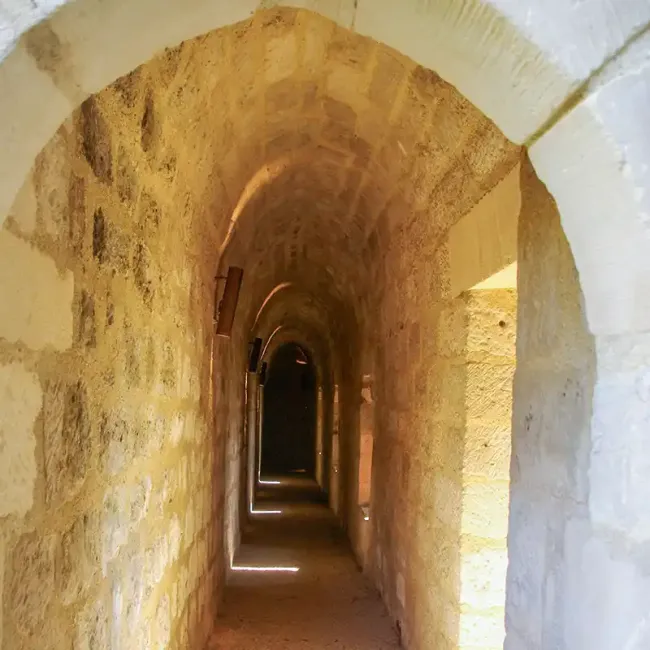 Gaine périphérique du château de Coudray-Salbart © Michel Rodon, Amis du Coudray Salbart